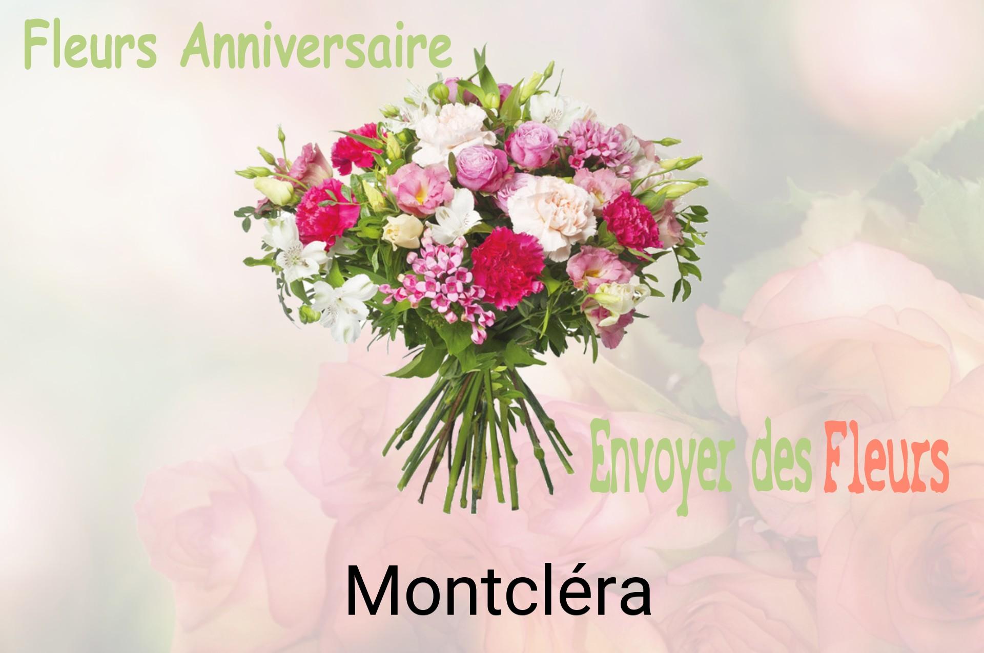 Bouquet de fleurs d’anniversaire livré à Montcléra